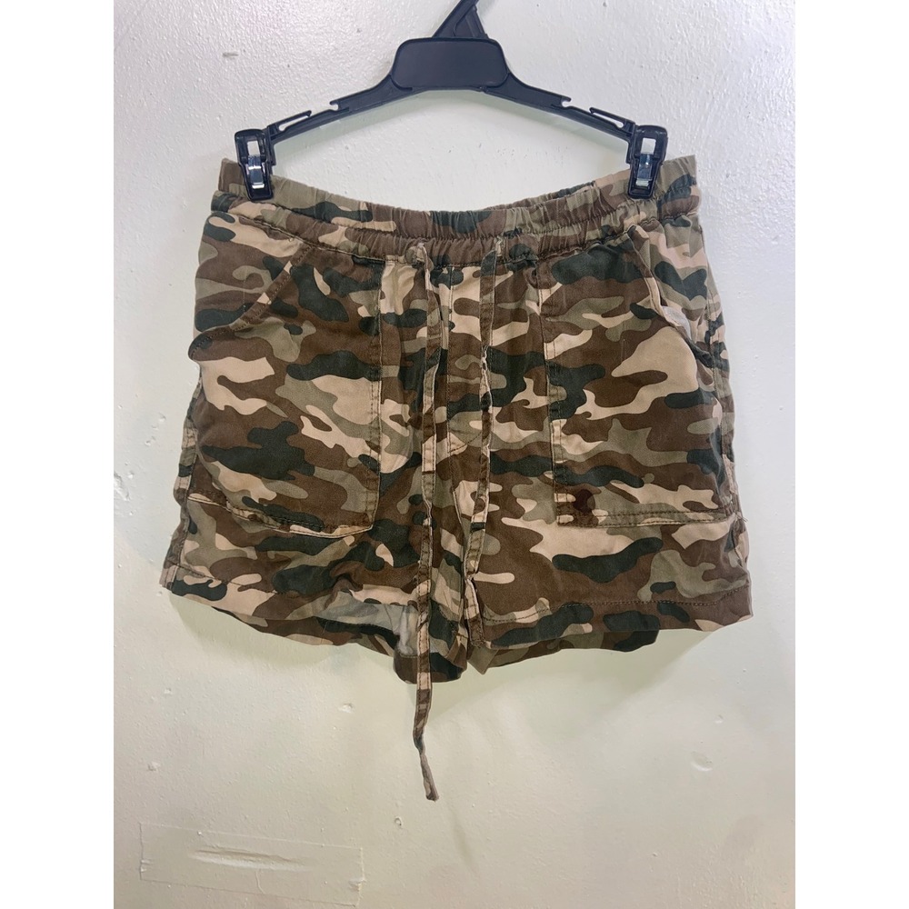 Love Tree Camo Utility Shorts Camouflage Drawstring Cargo Grunge Festival Casual